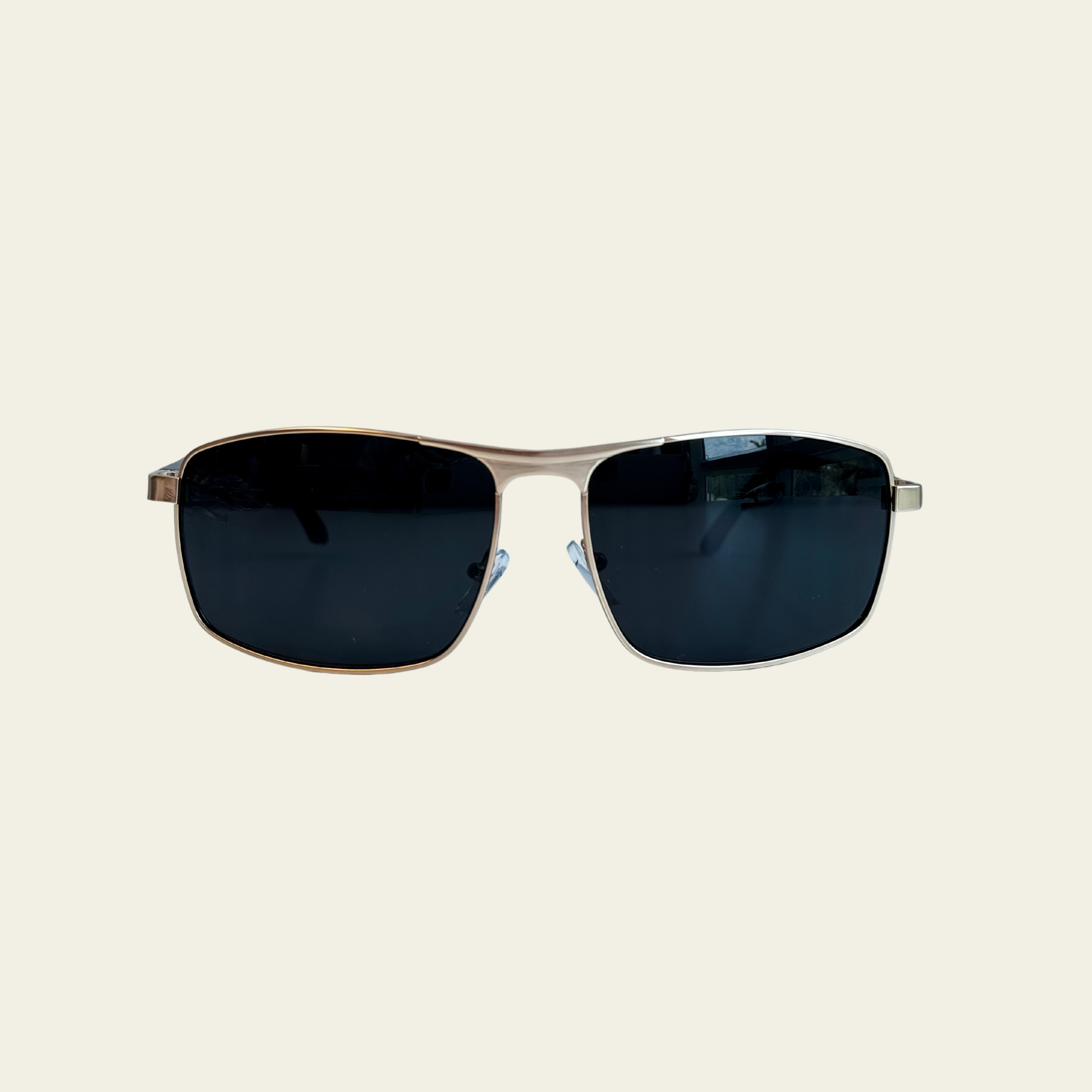 Rectangular Metal Sunglasses